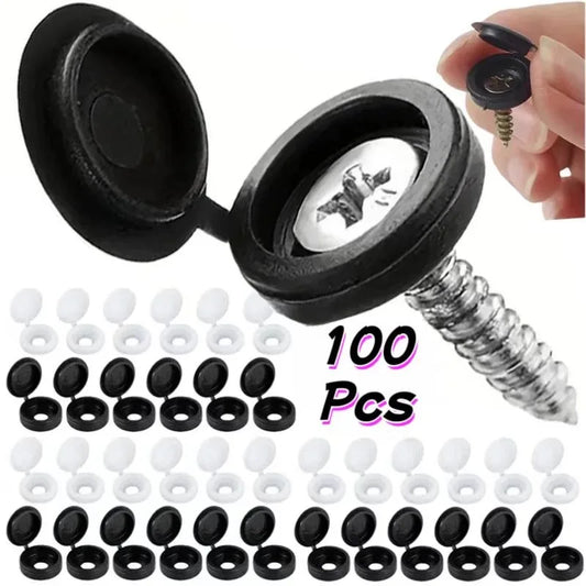 10/100pcs Screw Decorative Cover Cross Screw Nail Cap Folding Buckle