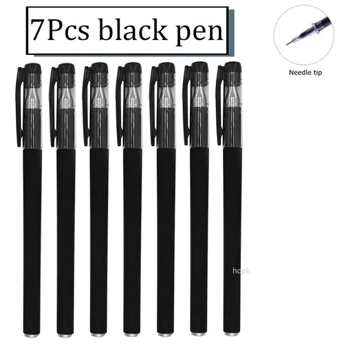 35 PCS Gel Pen Set School Supplies Black Blue Red Ink Color 0.5mm