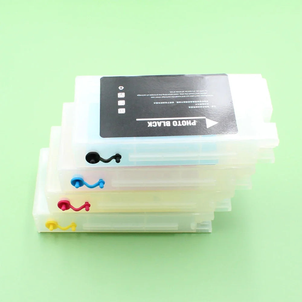 1Set Refillable Ink Cartridge Tank No Chip T41W2 T41W3 T41W4 T41W5