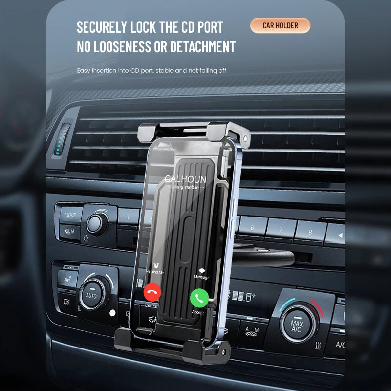 Universal 4-13 Inch Tablet Stands Holder Car CD Slot Bracket Mobile