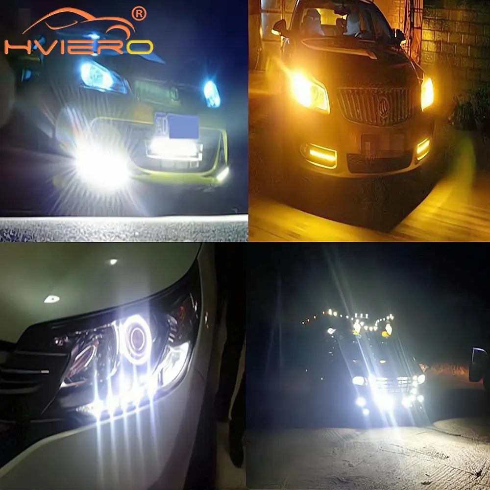 2Pcs Drl 18MM Car Eagle Eye Silver Shell DRL Led Daytime Running