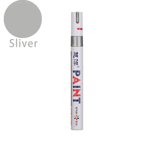 12 Color White Waterproof Rubber Permanent Paint Marker Drawing Car