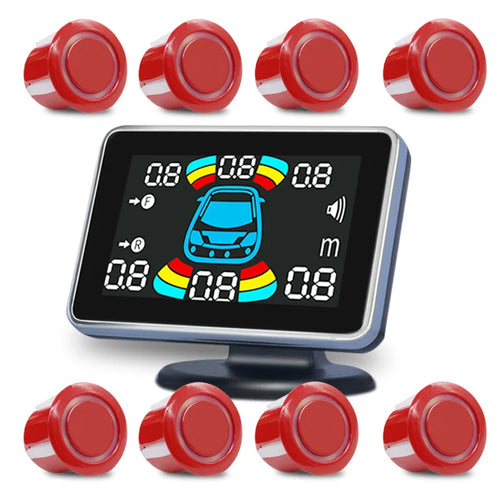 8 Parking Sensor Parktronic Car Automobile Reversing Backup Radar