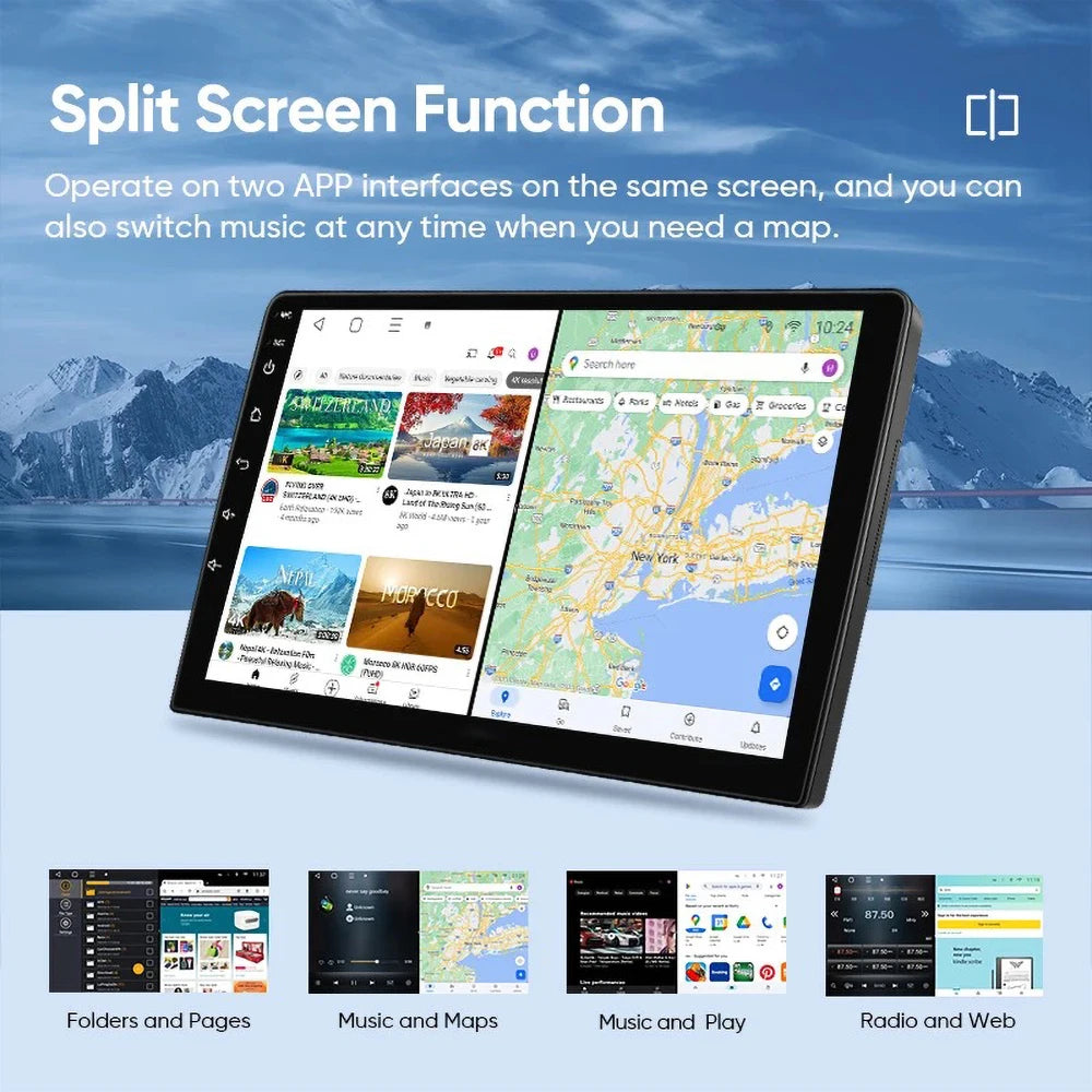 Android 14 Carplay Car Radio For Toyota Pickup Land Cruiser LC 70 79