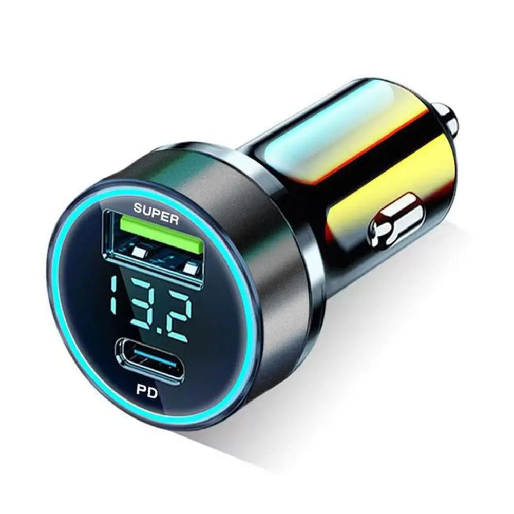 2 Port Super Fast USB Car Charger For iPhone 14 Pro Max 13 12 11