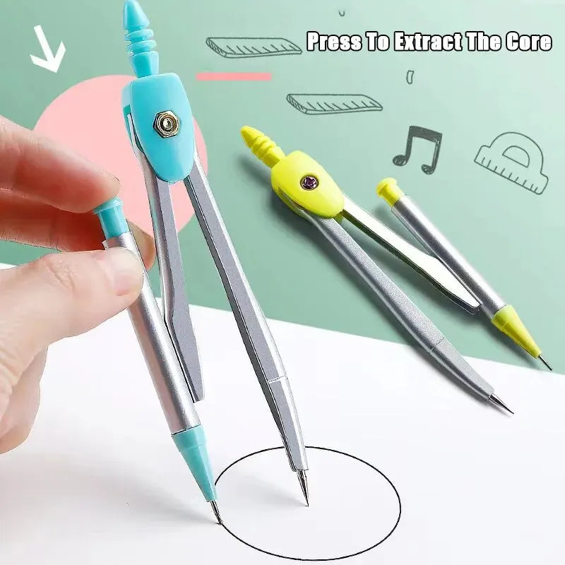 7-Piece Compass and Ruler Set Student Ruler Set Cute Rriangle Ruler