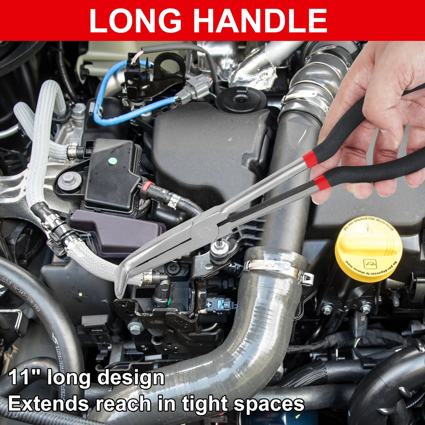 3/5Pcs Hose Gripper Plier Carbon Steel Spark Plug Removal Pliers Long