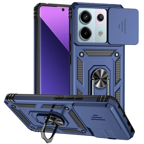 Shockproof Armor Funda For Xiaomi Redmi Note 13 Pro 5G 4G Slide Lens