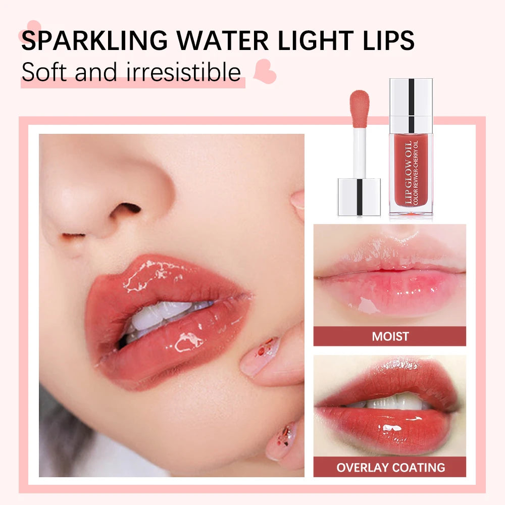 Crystal Jelly Moisturizing Lip Oil Plumping Lip Gloss Makeup Sexy