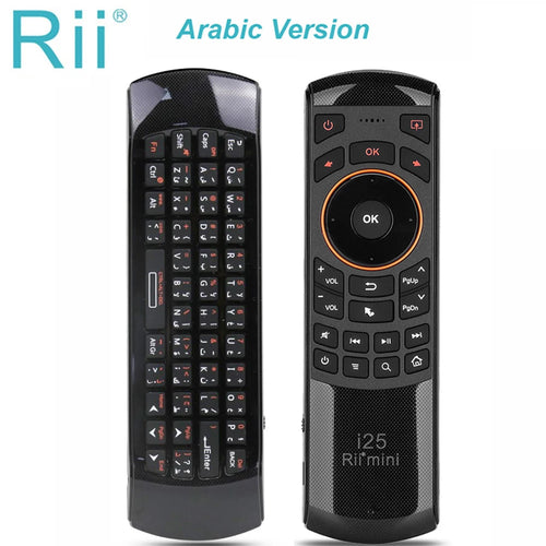 Rii i25 2.4G Mini Wirless Air Mouse Keyboard With IR Remote Control PC