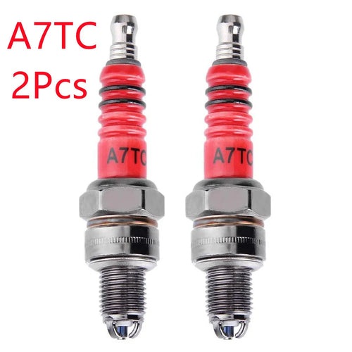 1/2Pcs Racing Spark Plug 3 Triple Electrode A7TC D8TC For GY6 CG 50 70