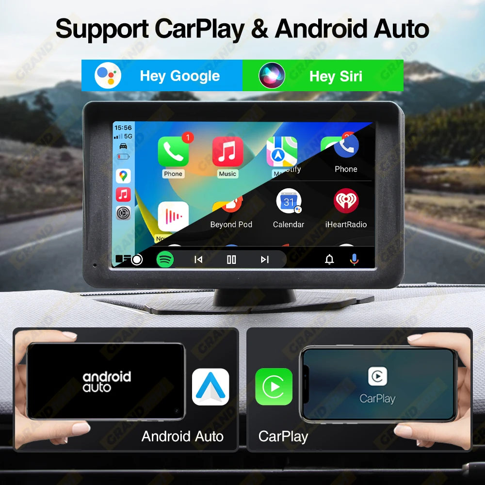 7inch Universal Car Radio Multimedia Player Wireless CarPlay Android