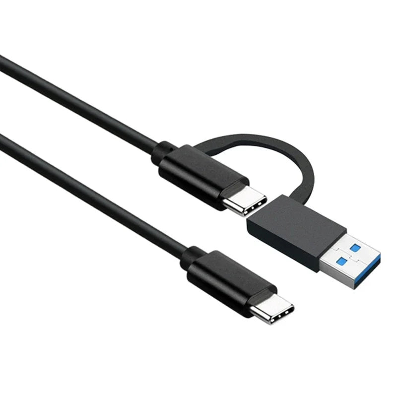 Clearance_2 in 1 USB C Cable Fast Charging 10Gbps Data Sync USB A/C