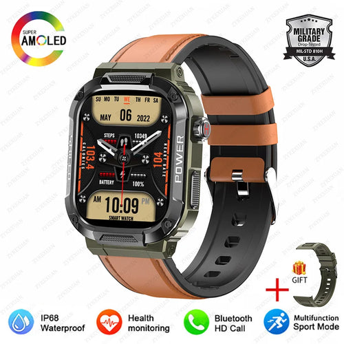 New Smart Watch Men Military Quality Outdoor Waterproof Anti Falling