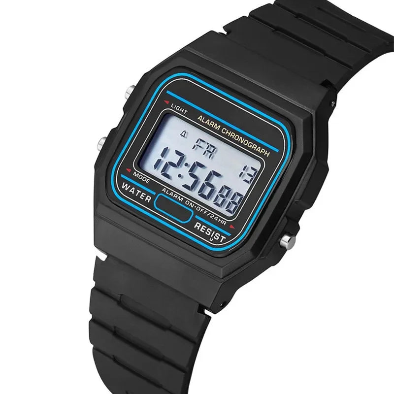 Sport LED Digital Watches for Men Simple Small Square Dial Electronic