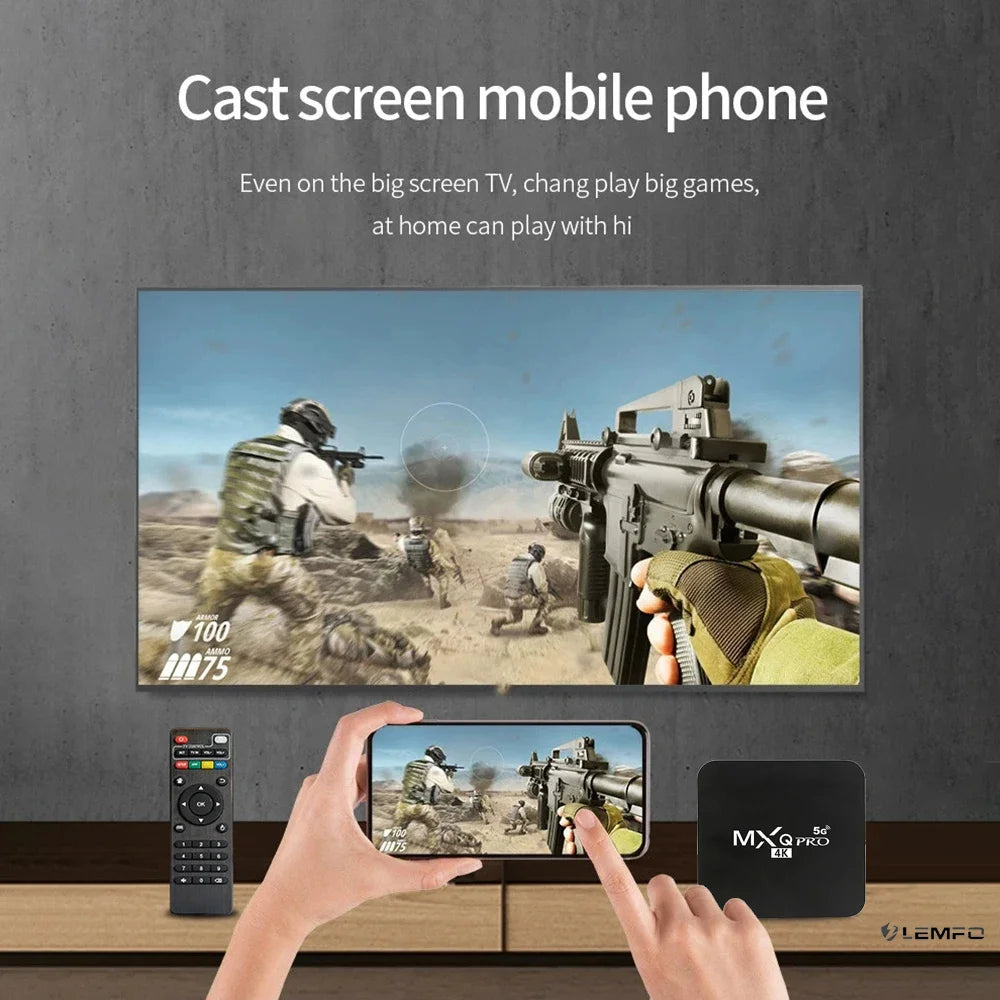 2025 MXQ PRO Smart TV Box Android 12 IK316 Family H.265 4K HD 2.4/5G