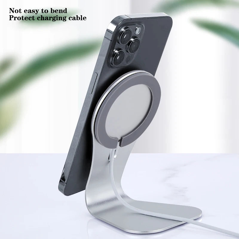 Magsafe Cell Phone Charger Stand Magnetic Phone Stand Aluminum Alloy