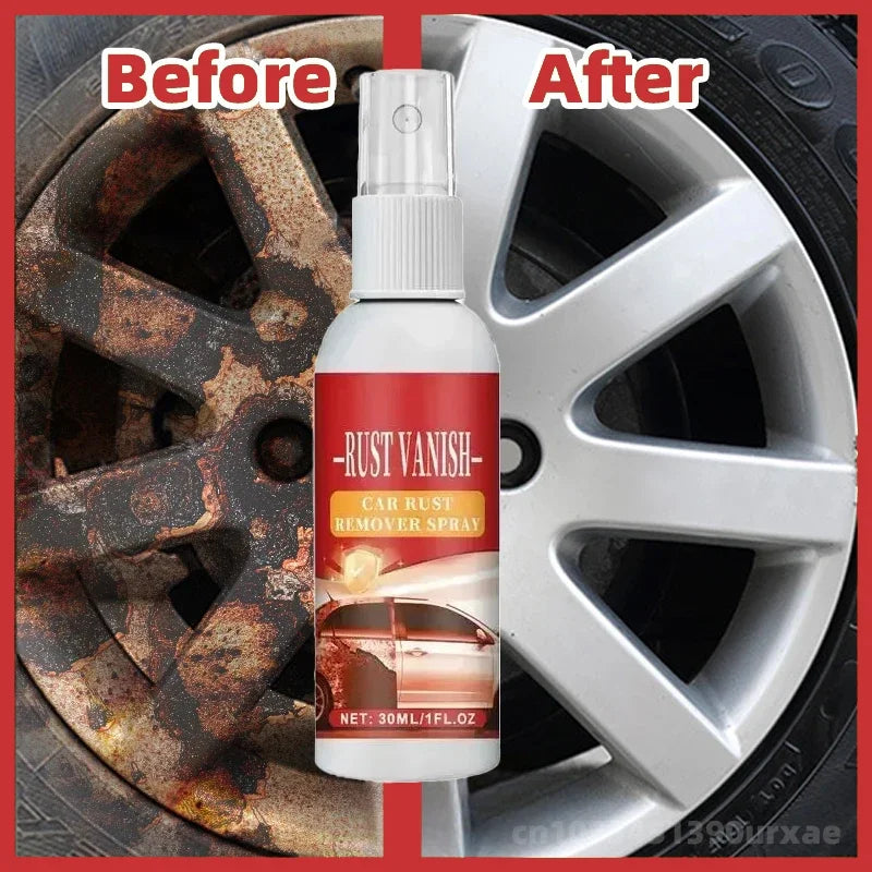Car Rust Remover Spray Metal Surface Chrome Cleaner Car Body Paint