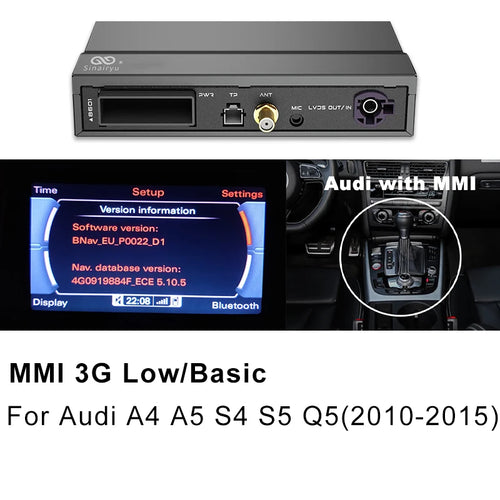 Sinairyu Wireless Apple CarPlay for Audi A1 A3 A4 A5 A6 A7 A8 Q2 Q3 Q5