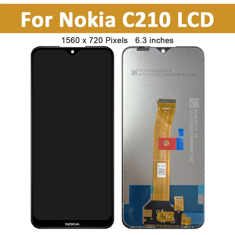 6.3" Original LCD For Nokia C210 LCD Display Touch Screen Panel