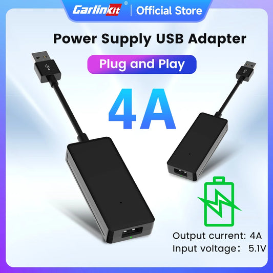 CarlinKit Car Power Supply Cable Solve Use Android 13 CarPlay Ai Box