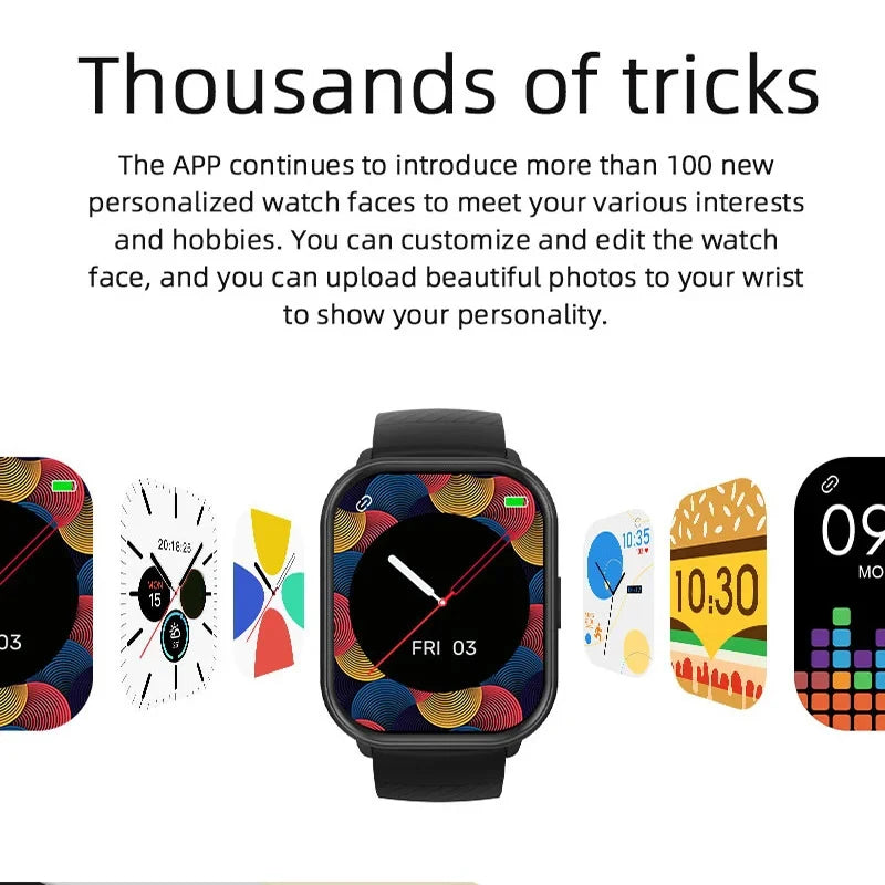 New For Xiaomi 100+ Sports Mode Smart Watch Men Women Heart Rate Blood