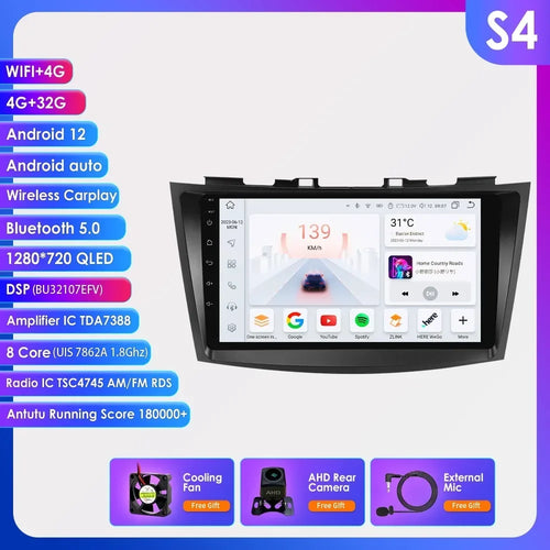 Hizpo Car Radio Multimedia Player For Suzuki Swift 4 2011 2012 2013