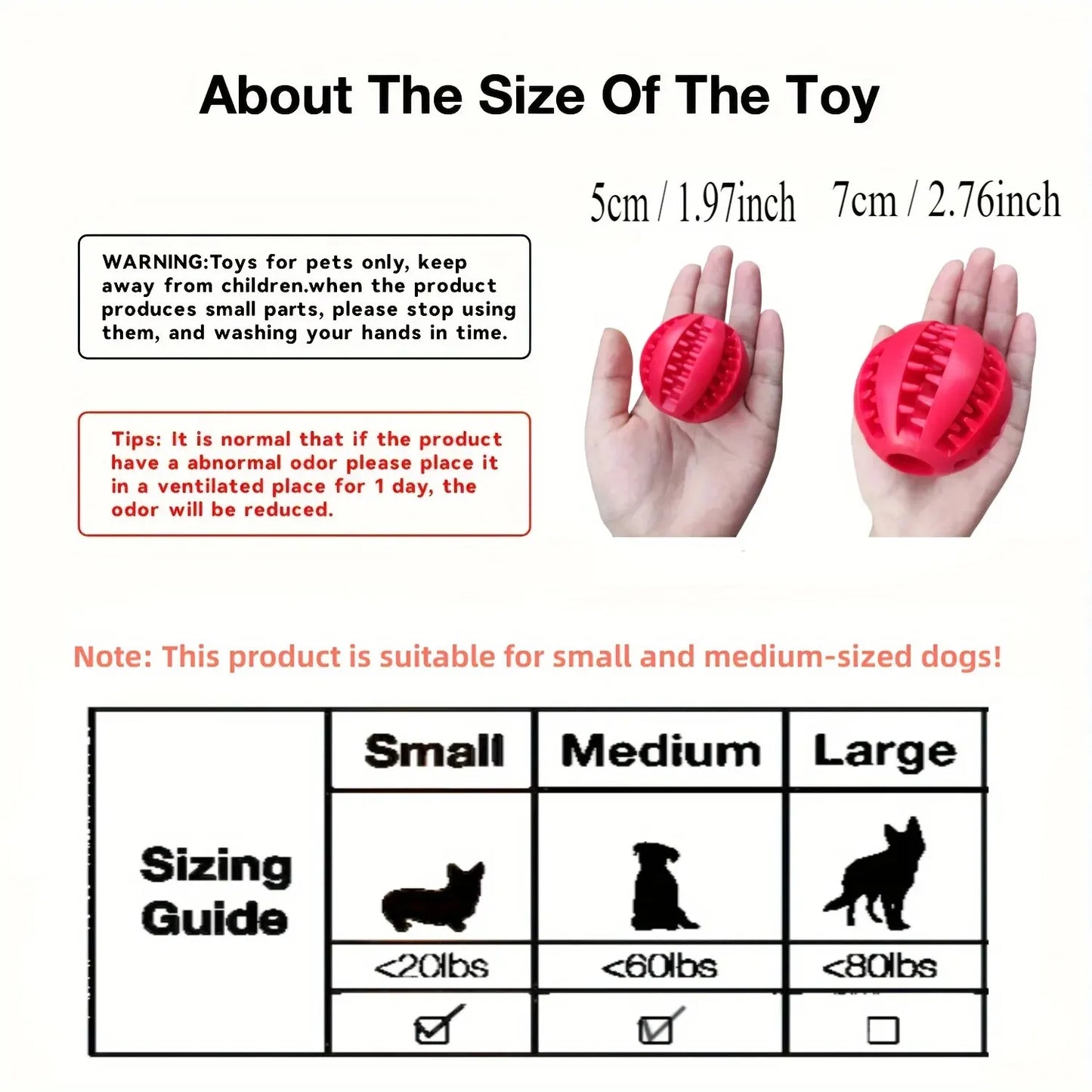 Dog Toy Ball, Nontoxic Bite Resistant Toy Ball for Pet Dogs Puppy Cat,