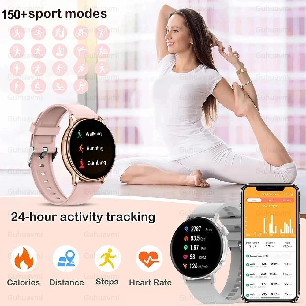 For XIAOMI HD Bluetooth Call Watch 2024 ECG Smart Watch Women AMOLED