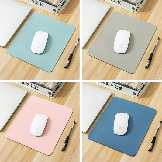Small PU mouse pad Non-Slip Gaming Desktop Leather Mouse Pad