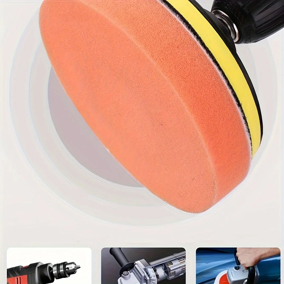 4-Inch Car Polishing and Waxing Set, 100mm Multi-Functional Buffing