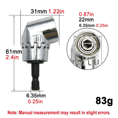 105 degree turning screwdriver joint electric drill corner attachment