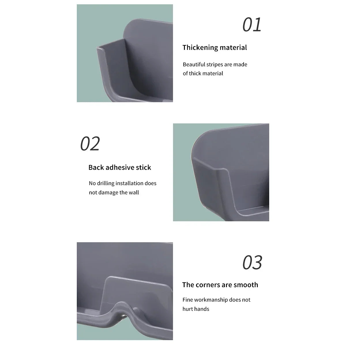 Glasses storage box wall-mounted punch-free glasses storage box