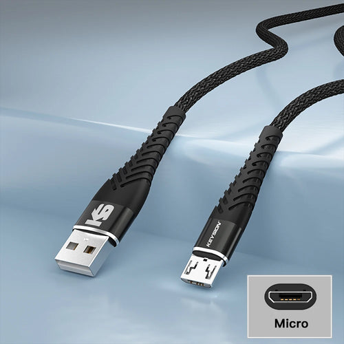 KEYSION 3A Micro USB Cable For Samsung S7 S6 Redmi Note 5 Fast