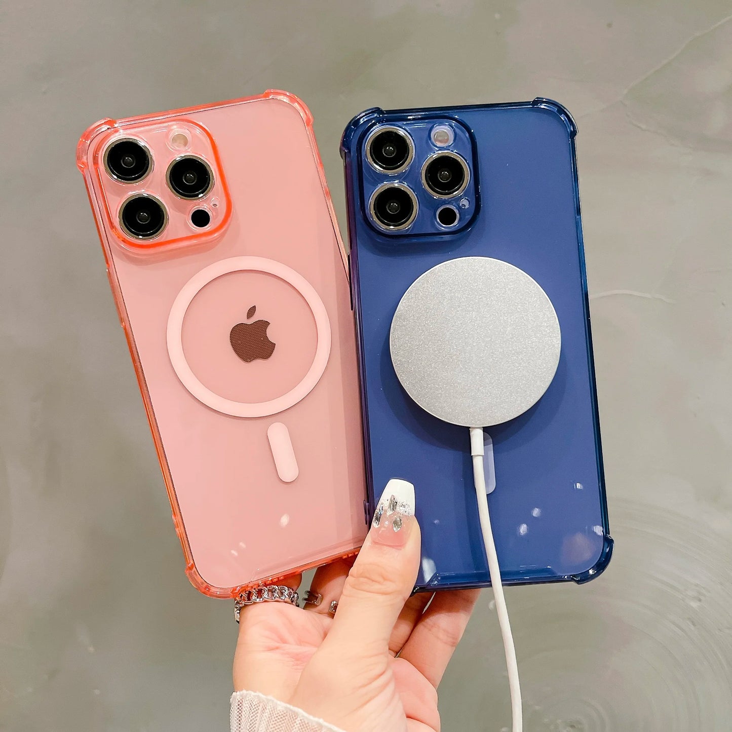 Luxury Wireless Charge Magsafe Shockproof Phone Case For iPhone 11 12