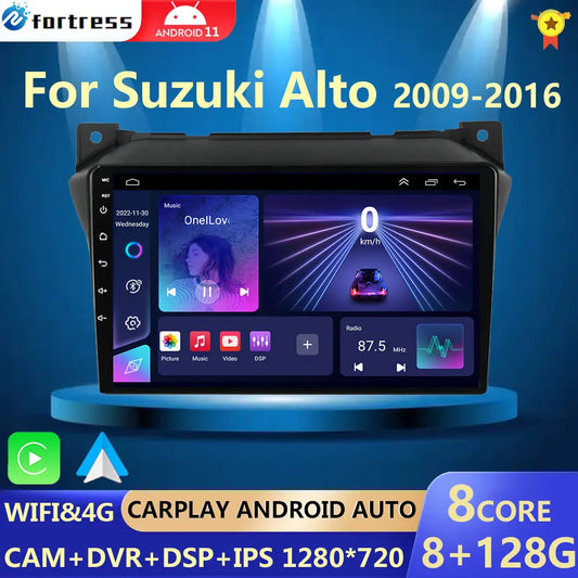 Android 12 2G+32G For Suzuki Alto 2009 2010 2011 2012 2013 2014 2015