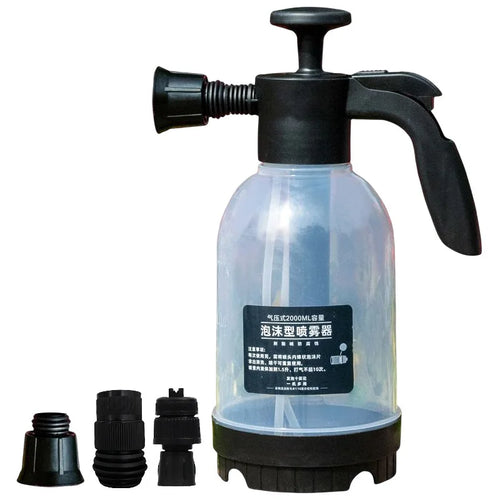 2L Hand Pump Wash Spray Bottle Car Foam Wash Sprayer Car High Pressure