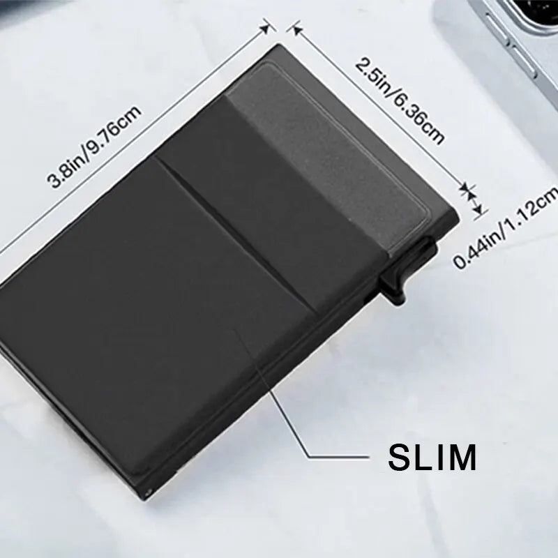Rfid Credit Card Holder Men Thin Slim Mini Minimalist Wallets Luxury