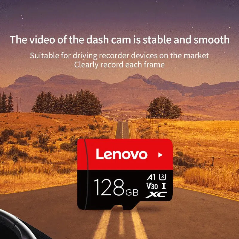 Lenovo Select Micro SD-Memory-Card, 256GB MicroSDXC 130MB/s Full HD &