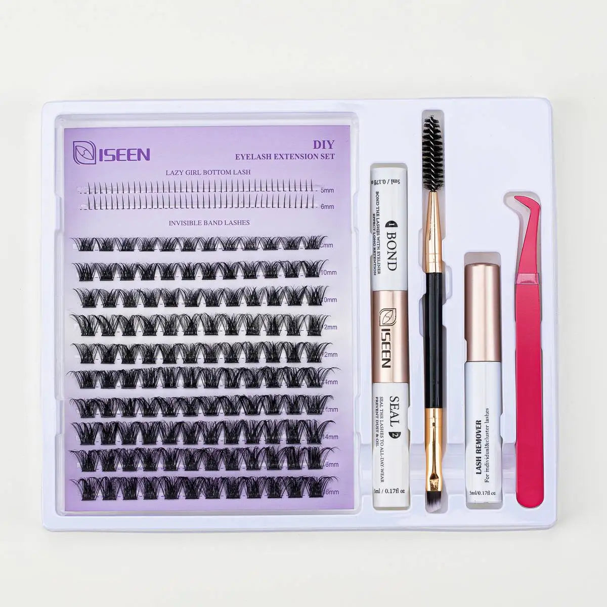 DIY Lash Extension Mix Styles Lash Clusters Individual with Bond&Seal