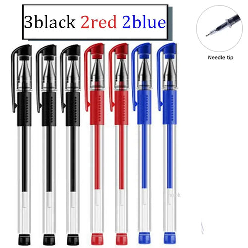 35 PCS Gel Pen Set School Supplies Black Blue Red Ink Color 0.5mm