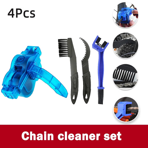 Chain Cleaner Cleaning Bicycle 3D Chain Brush Wash Tool Set MTB Bike