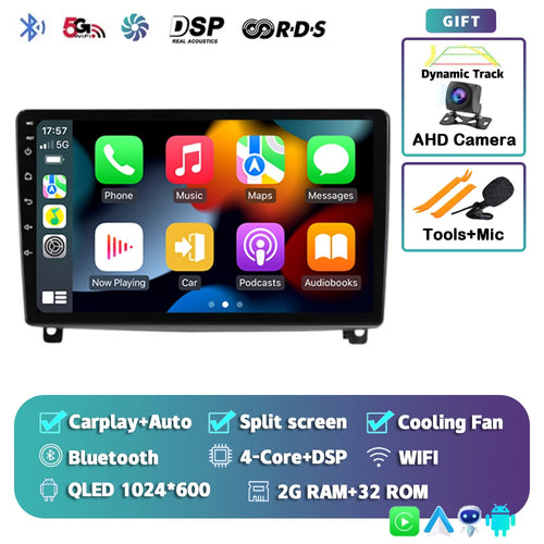 Android 14 Carplay Car Radio Multimedia For Peugeot 407 CC 407CC SW