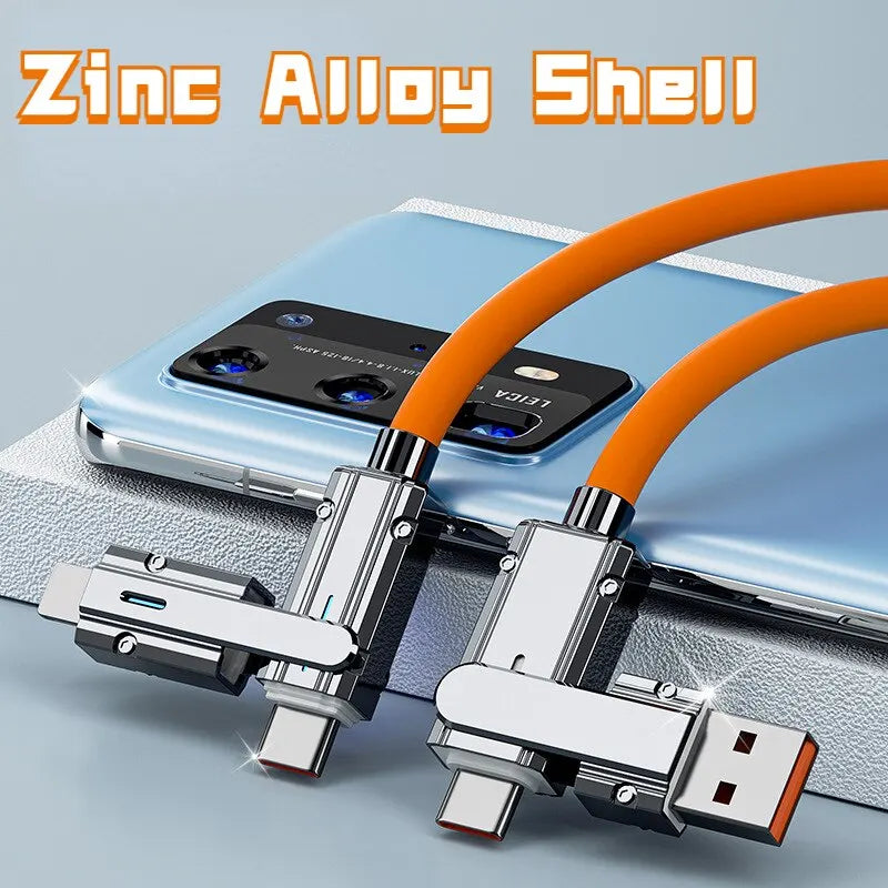 Type C To Typec Cable 2-In-2 66W Pd Fast Charging Usb C To Usb C To