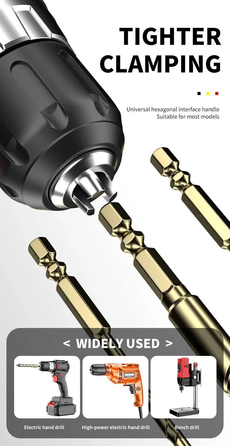 1Pcs 3-12mm Cross Hexagon Tile Drill Multifunctional Four-edged