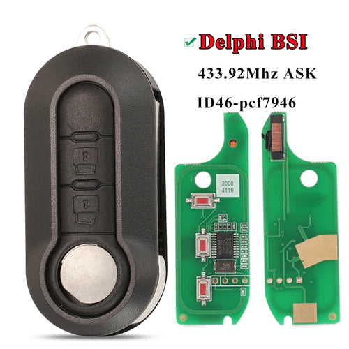Delphi & Marelli Car Remote Key For Fiat MPV Bravo/Ducato 500 Doblo