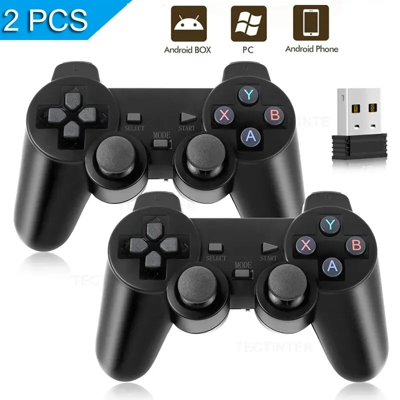 1PC/2 PCS 2.4Ghz Wireless Gamepad for Game Controller USB Joystick For