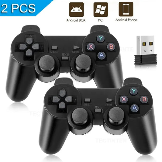 1PC/2 PCS 2.4Ghz Wireless Gamepad for Game Controller USB Joystick For