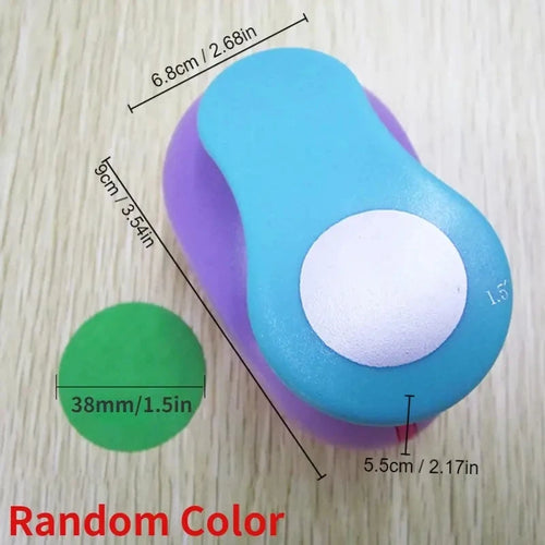 8/16/25/38/50mm Random Color Circle Punch DIY Embossing Punches