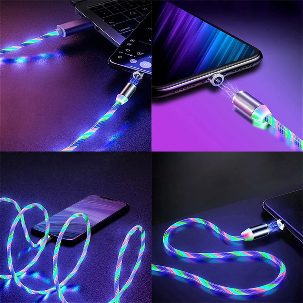 Magnetic Suction Streamer Data Cable for Apple Type C Android Mobile